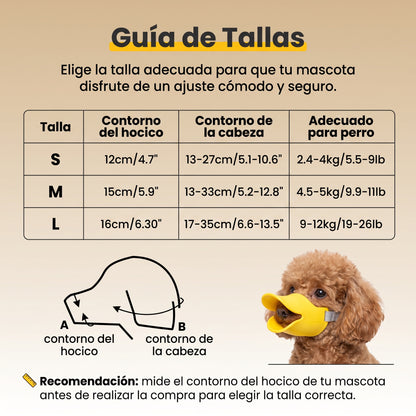 Bozal de Silicona para perros(Anti-Ladridos)